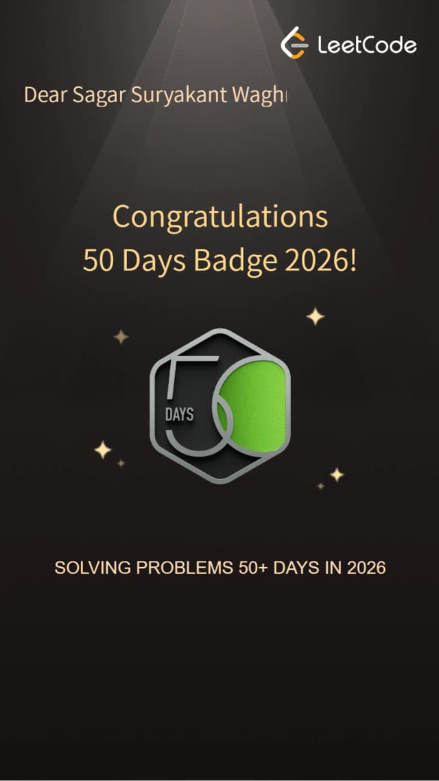 50 Days LeetCode 2026